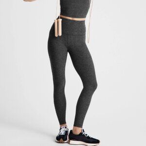 Beyond Yoga Spacedye Caught in the Midi High Waisted Legging Black-Charcoal L